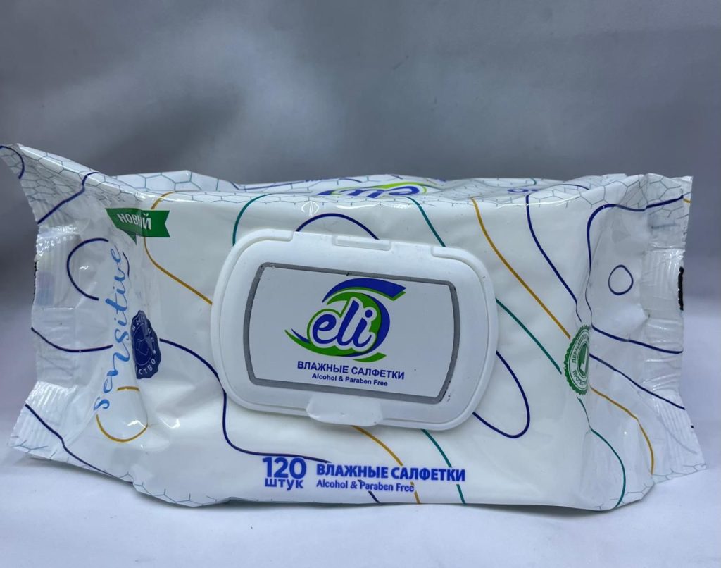 Влажные салфетки Eli 120 штук