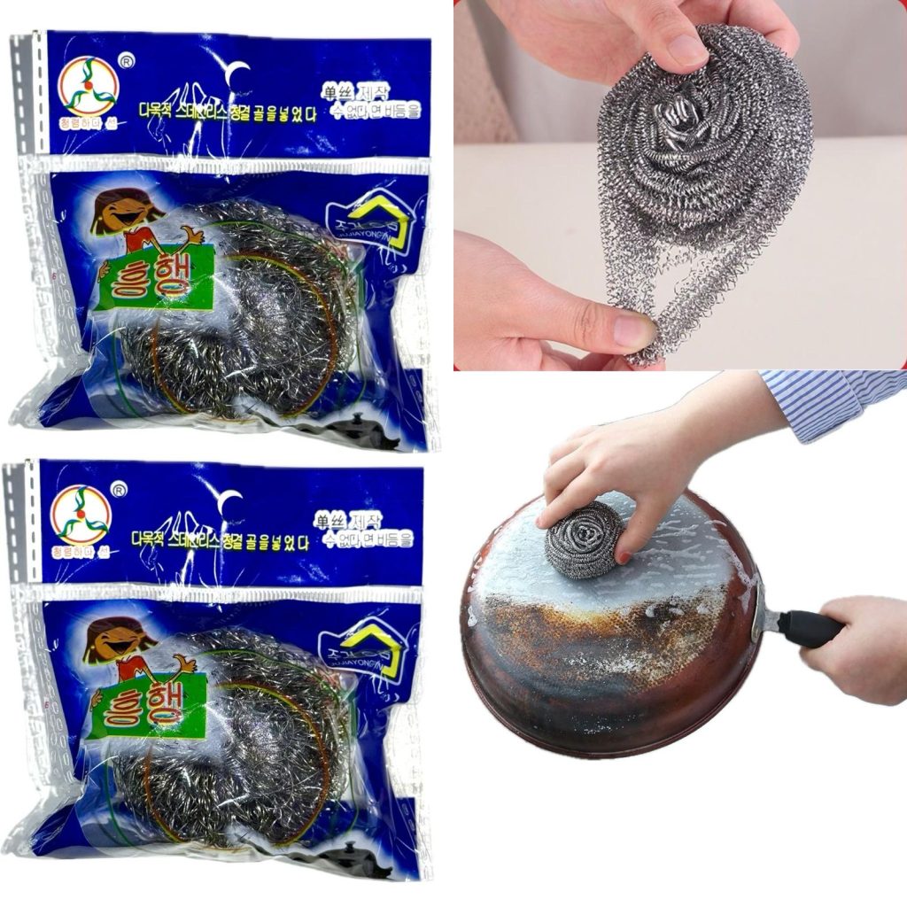Губки для посуды металлические 1шт