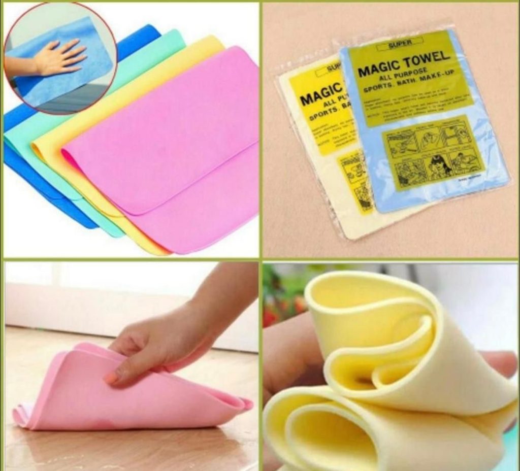 Универсальные Чудо- салфетки MAGIC TOWEL из искусственной замши размер 30х40 подходит как для машины, так и для уборки дома.