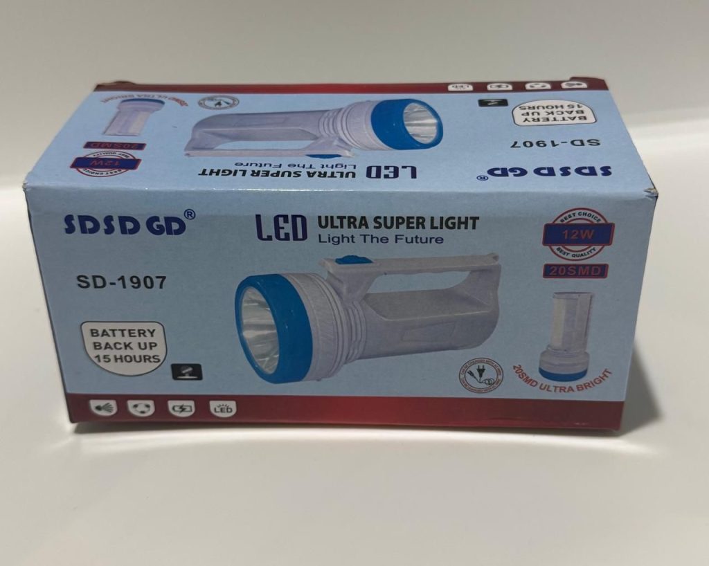 Ручной аккумуляторный фонарь с функцией настольной лампы LED SD-1907