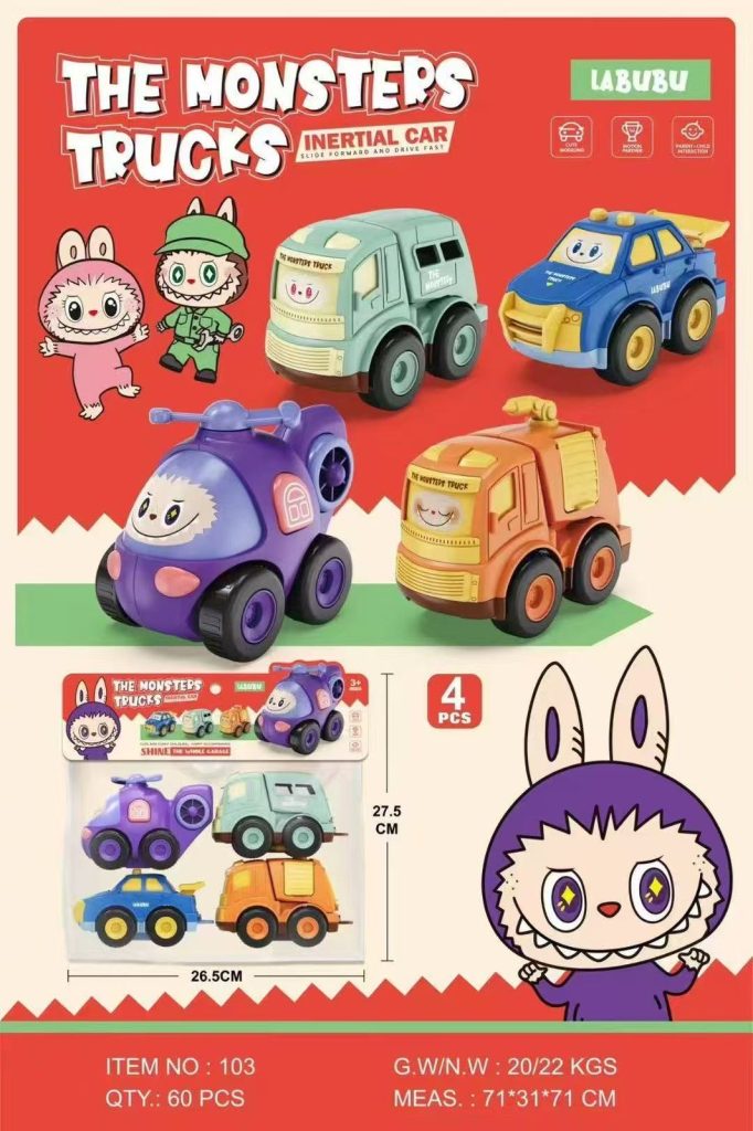 Инерционные машинки Лабубу