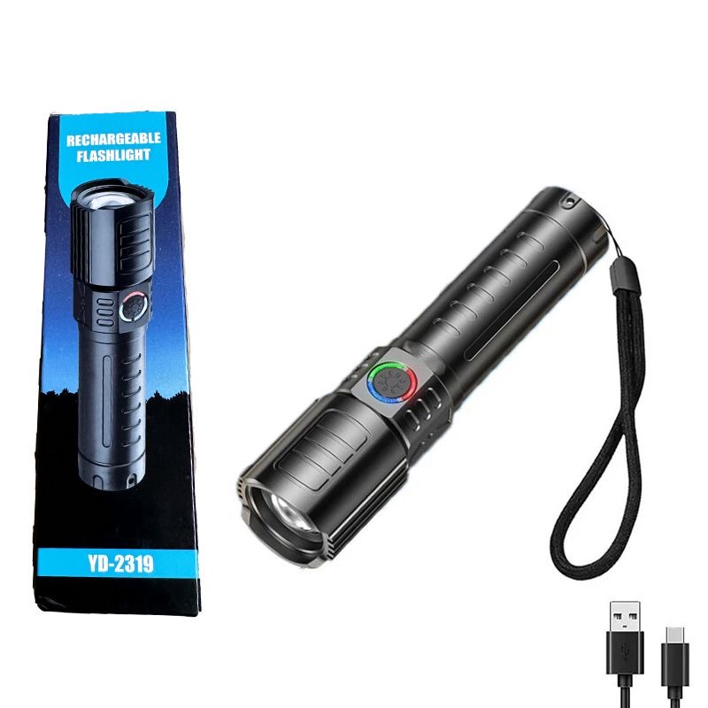 Супер мощный светодиодный тактический фонарик