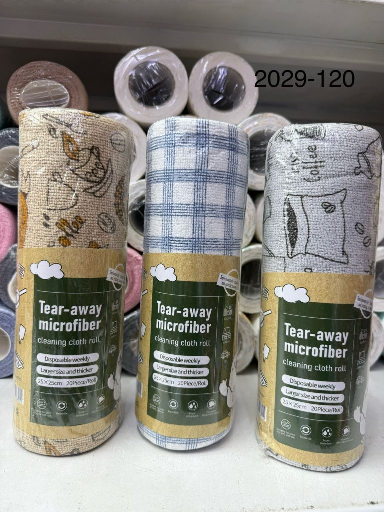 Салфетки из микрофибры для кухни. 20 штук в рулоне