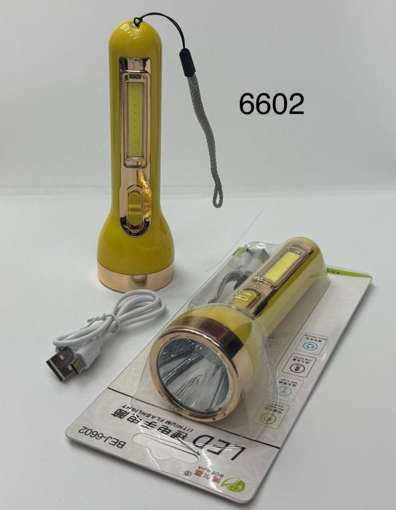 Ручной светодиодный фонарь + Светильник 6602