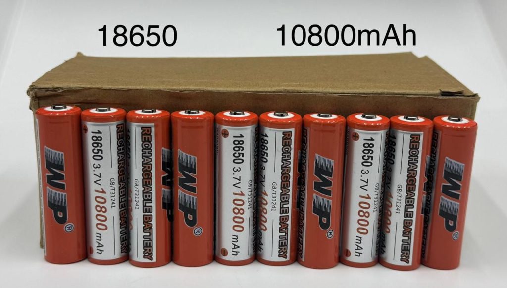 Аккумуляторные батареи 18650 / 10800mah