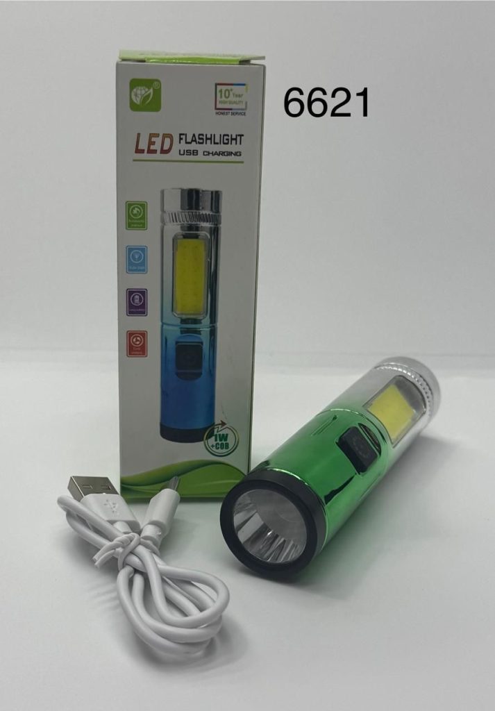 Ручной светодиодный фонарь + Светильник 6621