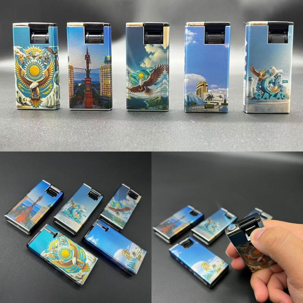 Зажигалка железная автоген, с приятным мужским ароматом