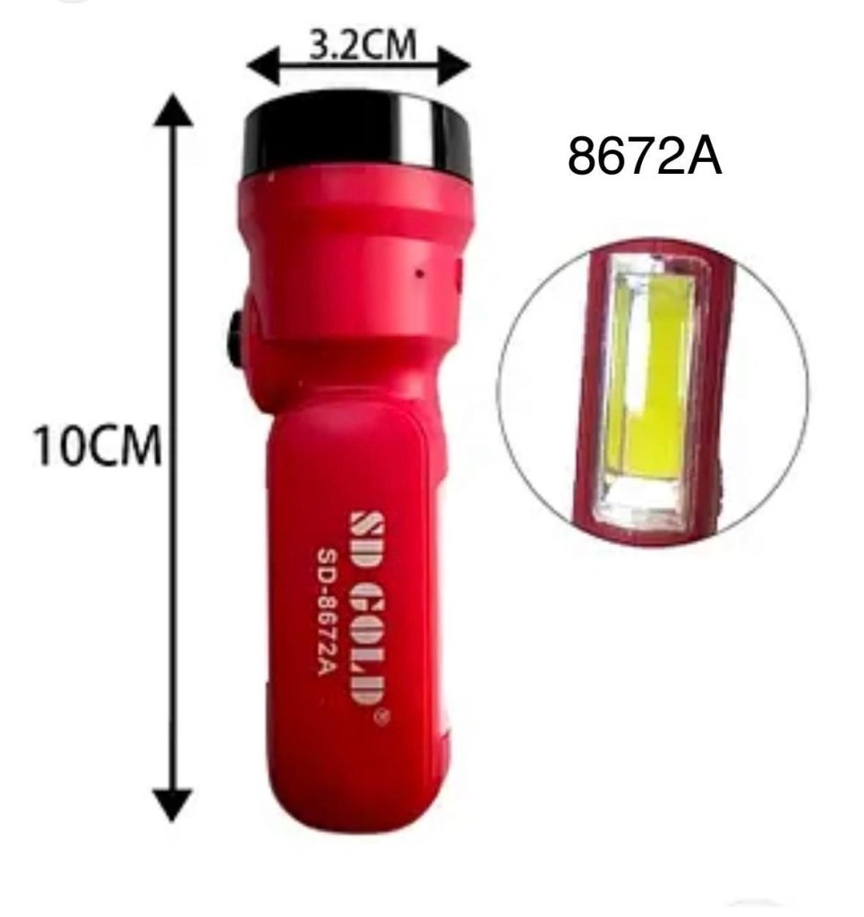 Ручной светодиодный аккумуляторный фонарь + Светильник 8672А