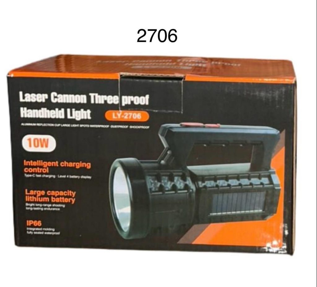 Ручной аккумуляторный фонарь с шнуром зарядки и и функции настольной лампы LED 2607