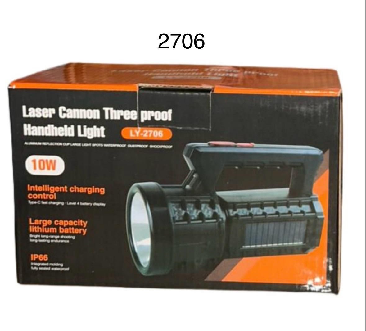 Ручной аккумуляторный фонарь с шнуром зарядки и и функции настольной лампы LED 2607