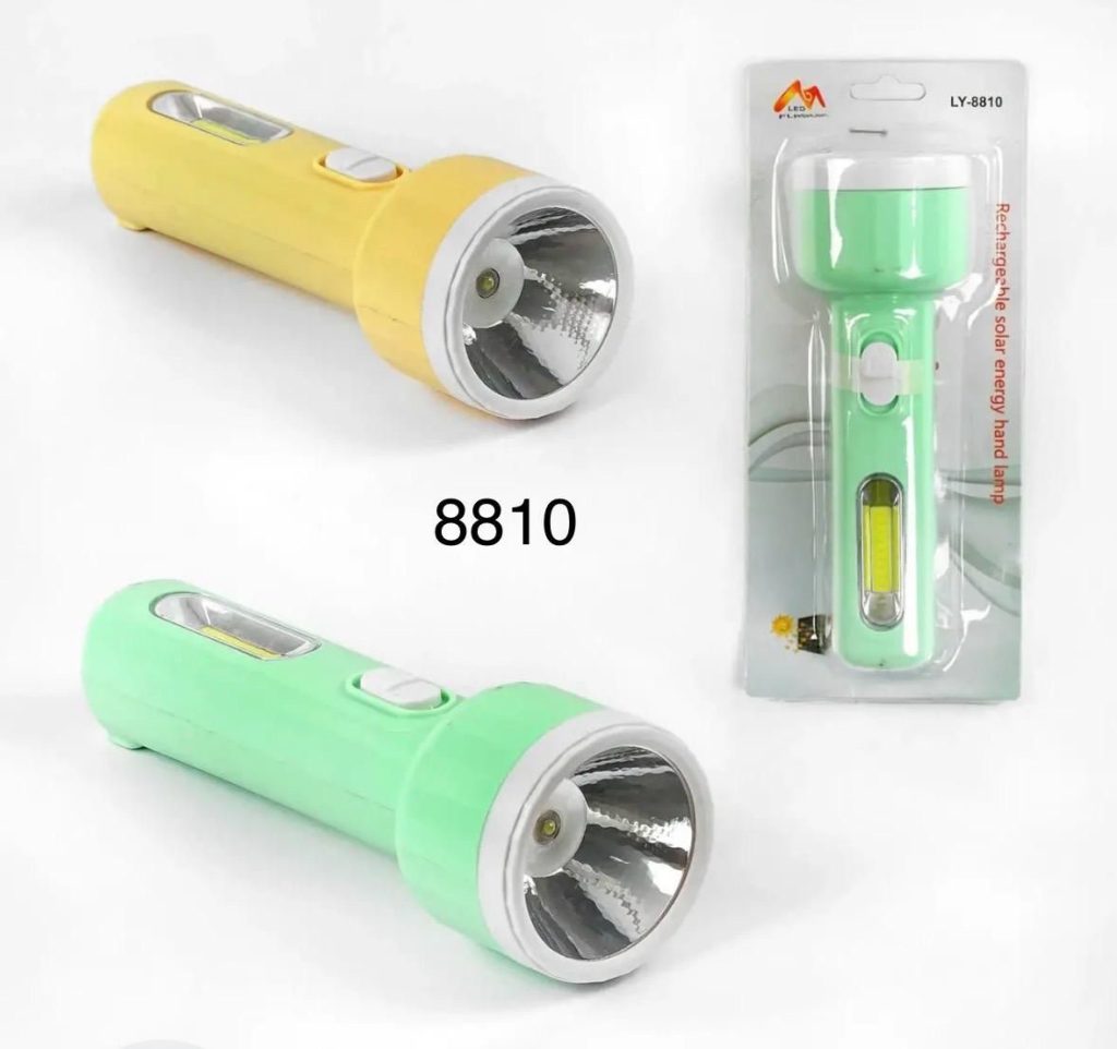 Ручной светодиодный аккумуляторный фонарь + Светильник 8810