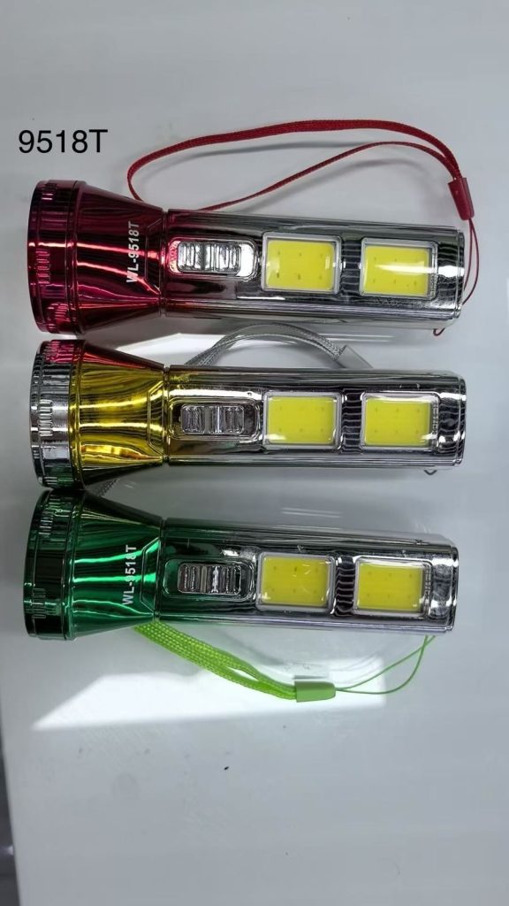 Ручной светодиодный аккумуляторный фонарь + Светильник 9518Т