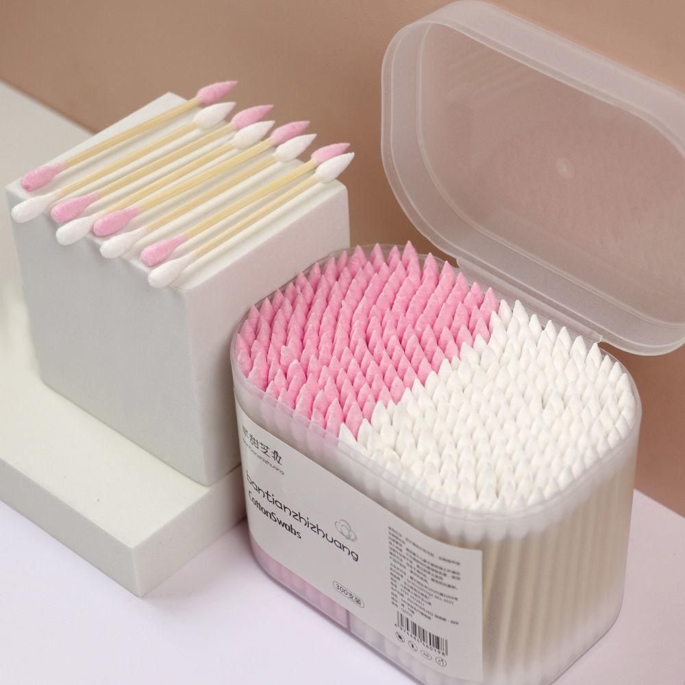 Ватные цветные ушные палочки из хлопка и бамбука качество премиум 200 палочек в пачке