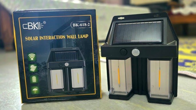 Уличный прожектор на солнечной панели аккумуляторный с датчиком движения 618-2