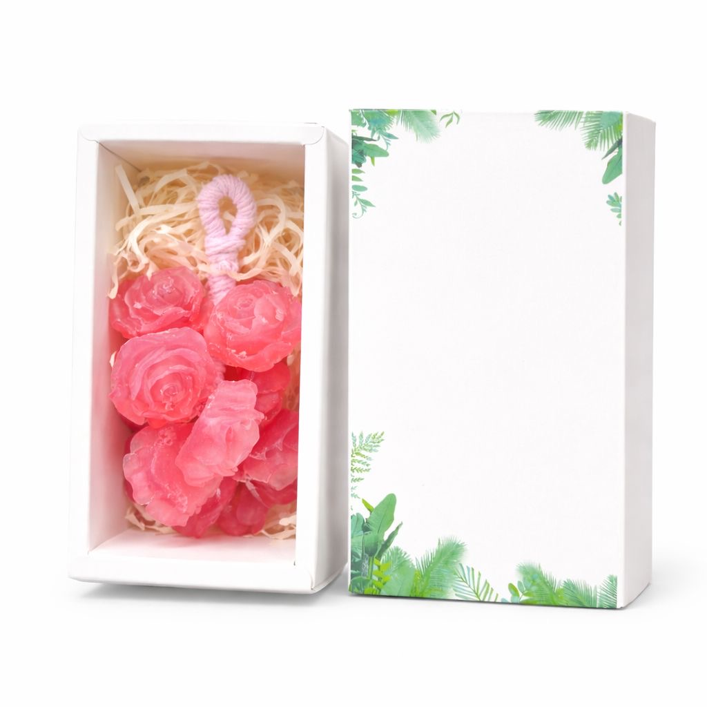 Декоративное натуральное мыло ручной работы Qing Yi.  Цветы Розы.