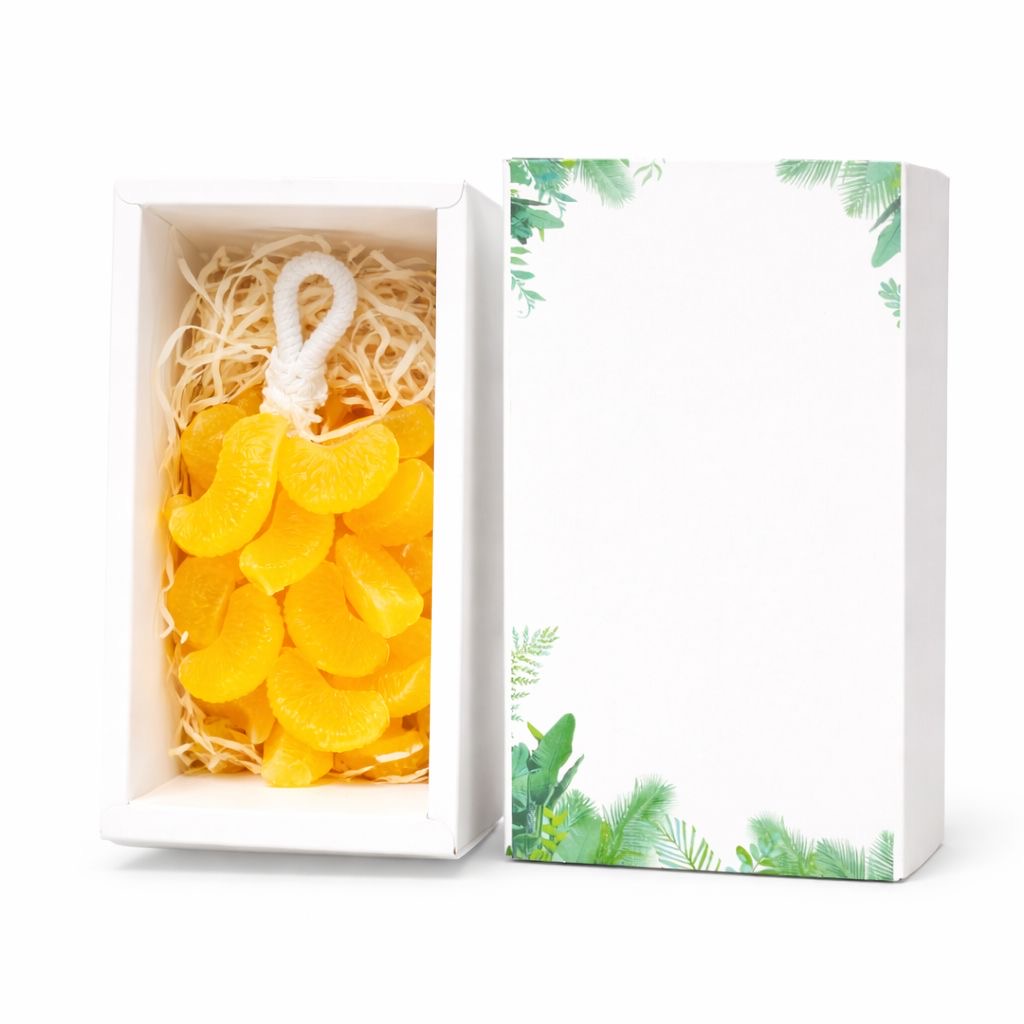 Декоративное натуральное мыло ручной работы Qing Yi. Дольки Мандарина.