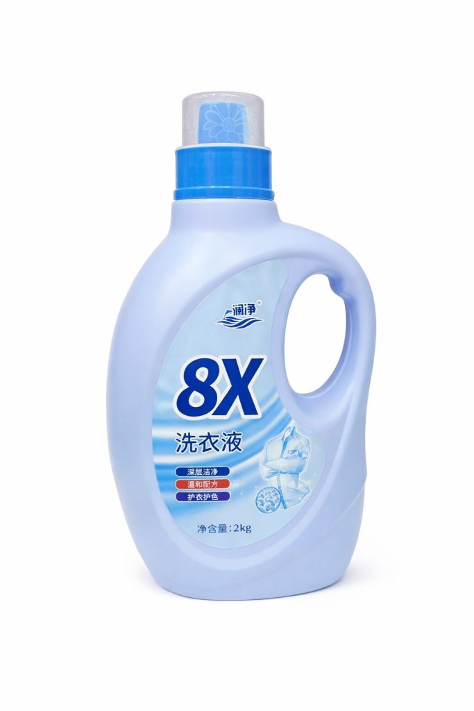 Жидкий порошок для стирки белья 8Х. Глубокая очистка, мягкая формула, защита цвета и тканей. 2литра