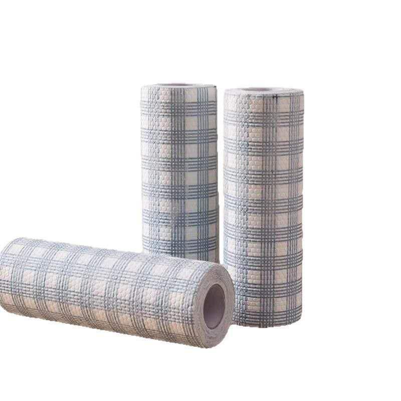 Полотенце кухонное в рулоне. Льняная фактура, 30x30cm, 40 листов в рулоне.